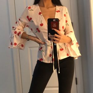 cherry tie top 🍒